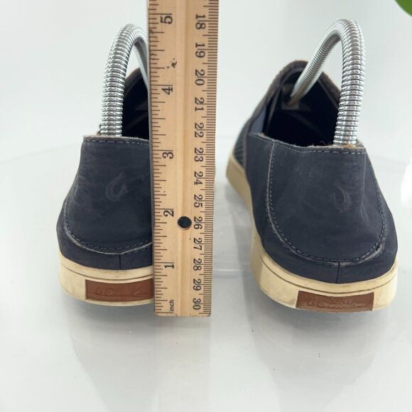 OluKai Women's Pehuea Shoe Size 9 Slip On Loafer Flats Blue Mesh Convertible - Picture 8 of 16